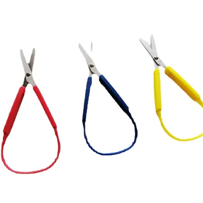 Stainless Steel Scissors for Kids Arthritis Hand Therapy Special Needs School Craft Cutting Tools