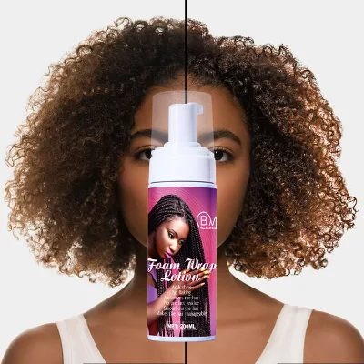 Deeply Moisturizes Private Label Hair Foam Wrap Non Sticky Wrapping Mousse