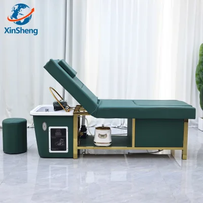 Modern Commercial Massage Table for Spa Salon Use Hair Washing Pedicure Hydrotherapy Circulation Therapy