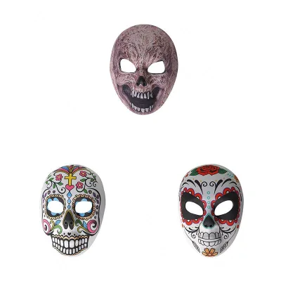 Hot Halloween Horror the Day of the Dead Skull Mask Full Face Helmet Halloween Party Scary Props Toy Home Decoration Accessories