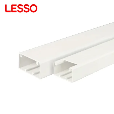 For Guangdong Customizable Fire Resistance Corrosion Resistant Non-Conductive IEC Certified 50x25mm Electrical PVC Trunking