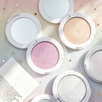 In-Stock High Shine Shimmer Highlighter Moisturizing Lightweight Comfortable 5 Colors Multi-Use Highlighter Palette
