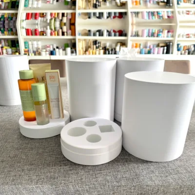 Eco-Friendly Recyclable Craft Paper Tube with Flat Lid for Tea Packaging-Sustainable Gift Box
