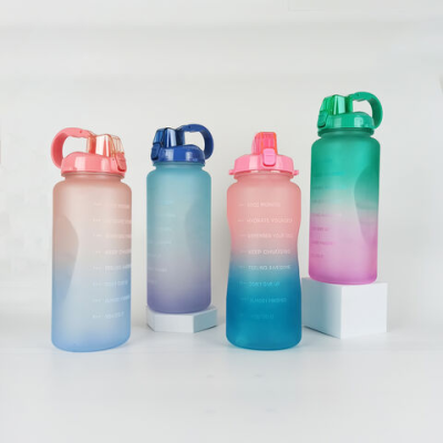 Plastic Water bottle 2L motivational Water bottle with times