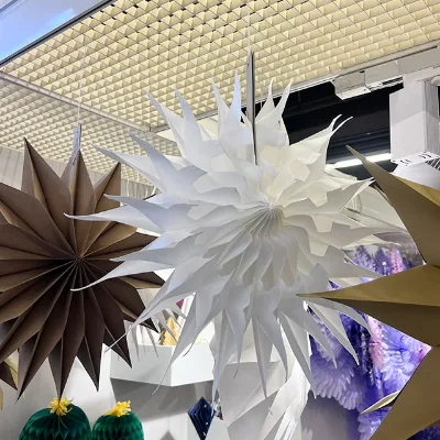 Christmas Star Paper Lantern 17.5" Craft Paper Decoration for Chinese New Year & New Year Celebrations CE-2P127
