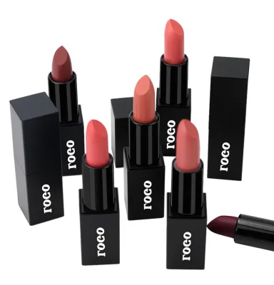 Matte Lipstick 3.5g Customizable Private Label MOQ 10pcs Waterproof Fashion Style 24 Colors Herbal Vegan Long-Lasting