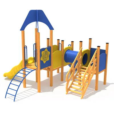 Customized PE Board Wooden Climbing Fitness Indoor Outdoor Playground for Children