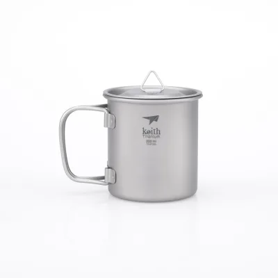 Portable Foldable Pure Titanium Sierra Cup for Camping Picnic