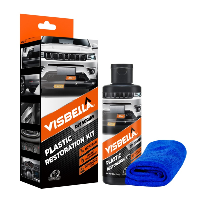 Professional Car Interior Plastic Restoration Kit, Effectively Restores Faded Dashboards & Plastic Trims