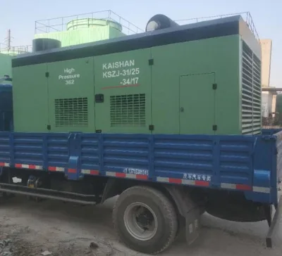 2025 Hot Sale Portable High Pressure Air Compressor with Dryer Heavy-Duty Diesel Engine Triple Filtration System & Pump