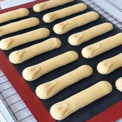 Mesh Breathable Silicone Baking Mat for Shortcake Rectangle Shape