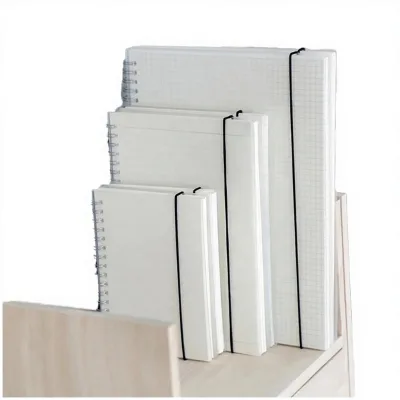 DOMIKEE New Loose Leaf Coil PP Cover Magnetic Office School Notebook A6/A5/B5 80 Sheets Dots Line Grid Paper Customize Logo