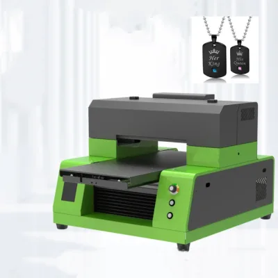 Portable Mini UV Flatbed Printer Low Cost for Starter Shop Custom Souvenir Bottle Sticker Dashboard Printing