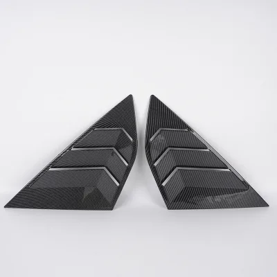 2012-2018 for Ford Focus Rear Side Window Louvers Sun Shade Cover Compatible with Air Vent Scoop Exterior Accessories