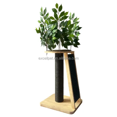 Modern Cat Tree with Leaves for Indoor Cats Climbing