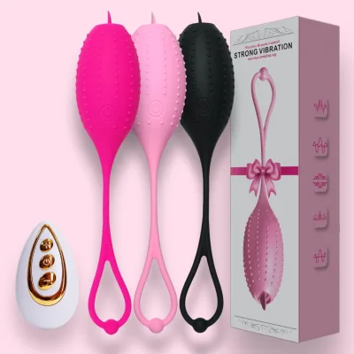 Wearable Dual Stimulator with APP Control 10 Vibration Modes Particle Design Anti Breakage Rope Safety Silicone