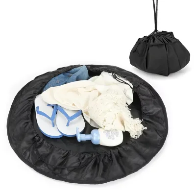 Customized Durable Water Resistant Polyester Surf Change Mat with Zipper Closure Portable 15L Capacity for Diving Suit Storage