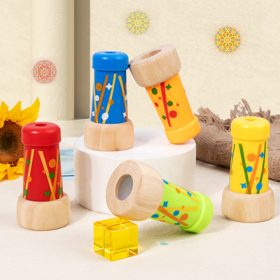 Classic Nostalgic Wooden Kaleidoscope Toys for Kids for Children's Science Experiments Factory Sale