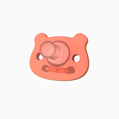 Baby Fun Food Grade Silicone Pacifier Wholesale Creative Mother and Baby Products Baby Cartoon Round Head Sleeping Pacifier