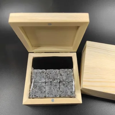 Top Seller Chilling Rocks Stones Gift Set Cool Presents Stainless Steel Whiskey Stone for Men