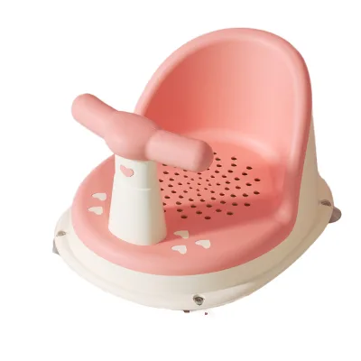 Cartoon Style Kids Bath Accessories Baby Bath Adjustable Folding Seat Baby Bath Tub Seat