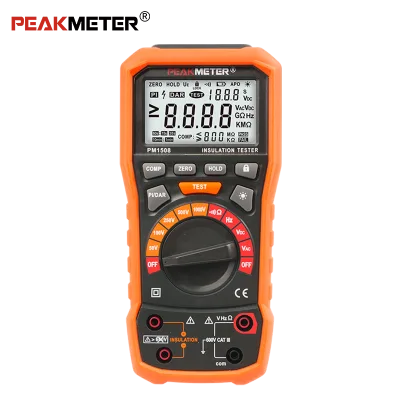 PM1508 High Precision 100GOhm Insulation Resistance Measurement ZERO and LOCK Function Meter Insulation Resistance Tester