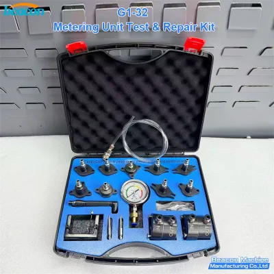 G1-32 Beacon Fuel Pump Repair Kit 3500bar Pressure Testing Heavy-Duty Steel Frame Universal Diesel Pump Repair Tool Set Injector