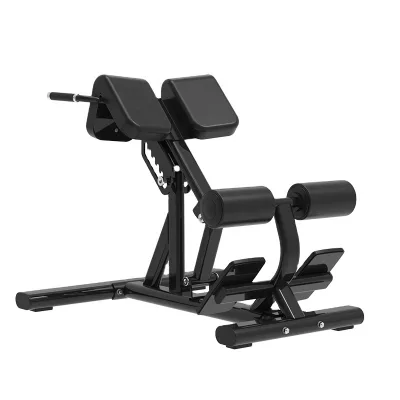 Wholesale Steel Adjustable Roman Chair Hyperextension Machine Lower Back Training Custom Logo Foldable Bench Commercial Use