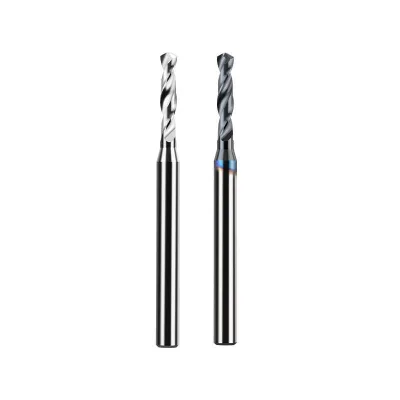 D3 Tungsten Steel Coated Micro Drill Bit Straight Shank Carbon Steel Carbide 0.01 Spacing CNC Twist Drill for Glass Drilling