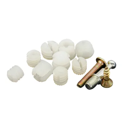 Furniture Fittings Hardware Self-tapping Screws Multiple-size Plastic Nylon Expansion Plugs M4 M6 Insert Embedded Nut