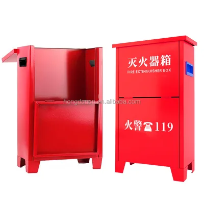 Vehicle-Mounted Fire Extinguisher Box - Compact Corrugated Design for Trucks & Vans
