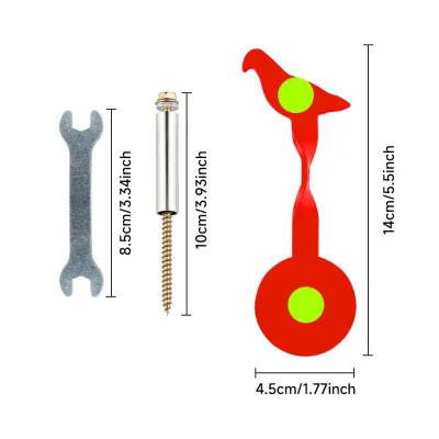 Factory OEM Bird Shape Spinning Metal Shooting Target Portable Tree-Mount Archery Target Durable Outdoor Practice Target