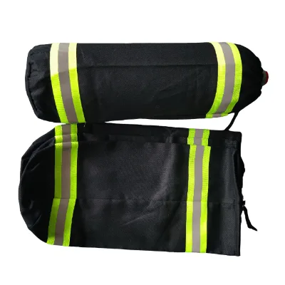 Cheap 6.8L 9L Navy Blue/Orange Air Tank Cotton Carrying Bag with Reflective Tape High Visibility for Underwater SCUBA Diving
