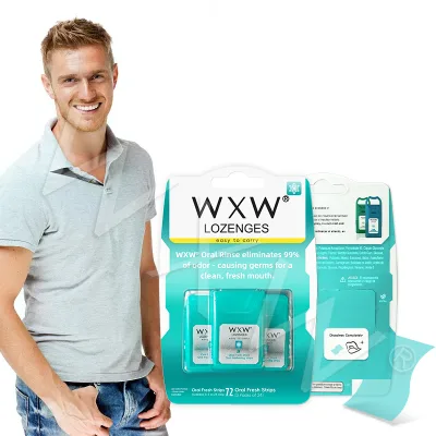 Custom Fresh Breath Dissolvable Strips Popular Breath Mint Strips Vitamin C Fresh Breath Lozenges
