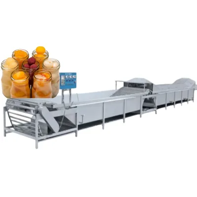 Continuous Heating and Cooling Tunnel for Canned Fruit Sterilization Automatic Pasteurization Machine