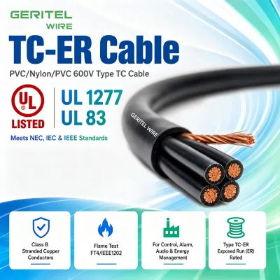 TC-ER Cable Outdoor Industrial Control Cable Sunlight Resistant UL1277 CUL Certified