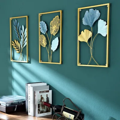 Light Luxury Living Room Metal Painted Wall Decoration Sofa Background Wall Decorative Creative Metal Iron Hanging Painting