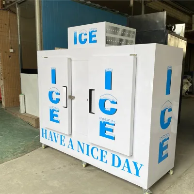 Indoor and Outdoor Ice Storage Boxes Bin Ice Machine Single-Temperature Steel Digital Control