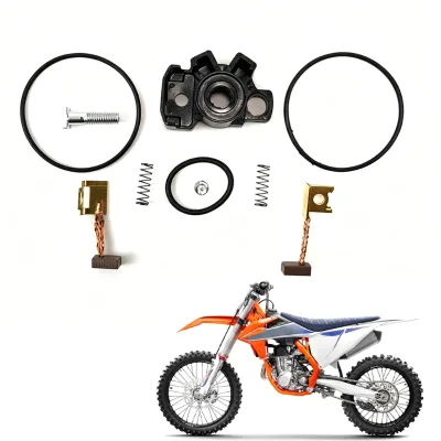 SNOR for KTM HUSQVARNA EXCF SXF XCF FC FE Durable Plastic & Metal Carbon Brush Kit Rubber Ring Replacement