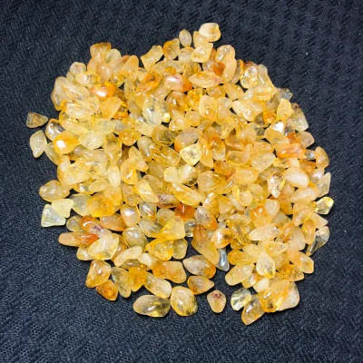 Factory Direct Natural Polished Citrine Crystal Chips Healing Raw Gemstone for Gifts Crystals Crafts