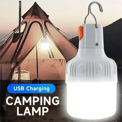 USB Rechargeable LED Emergency Lights Outdoor Portable Lanterns Emergency Lamp Bulb Battery Lantern BBQ Camping Light