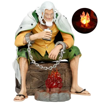 Wholesale Japanese Anime Figures One Pieces Sitting Position Hades Silvers Rayleigh Action Figures for Gifts