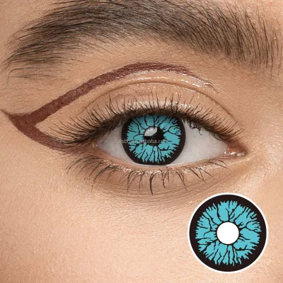 Wholesale Halloween Fantasy Character Costumes with High Fitting Soft Colored Contact Lenses for Monthly Use