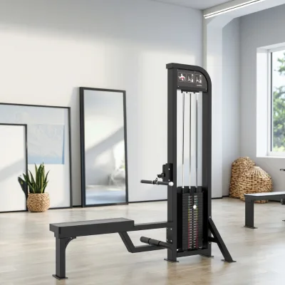 Adjustable Weight Stack High - Intensity Back & Core Strength Seated Low Row Trainer for Gyms