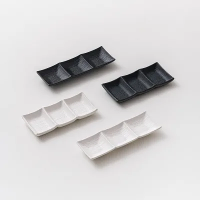 Ceramic Seasoning Dish Nordic Creative Dipping Sauce Dish Restaurant Japanese Food Multi-Grid Snack Dish