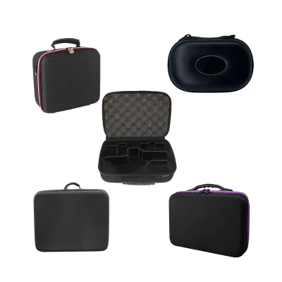 Custom Logo Hard Eva Shell Travel Storage Carrying Case Factory-Shaped Shockproof EVA Case Zipper Custom Foam Insert Smell Proof