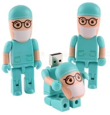 Plastic Doctor USB 2.0 Flash Drive 8GB-32GB Medical Pharma Nurse Lawyer USB Flash Memory with logo Customized USB Thumb Drive