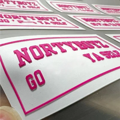 Personalized Two Layer Silicone Patch White Background Custom Pattern Luxury 3D Raised Fan Zone Jersey Logo Garment