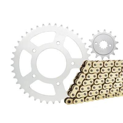 Hot-selling Recommendation: Motorcycle 428H Chain + 45-tooth/14-tooth Chainwheel 520-116 Links. Essential for Racing.