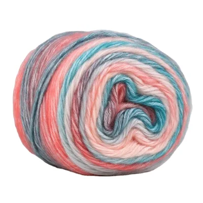 Wholesale Colorful Gradient Rainbow Cake Yarn for Knitting and Crochet Baby Sweaters
